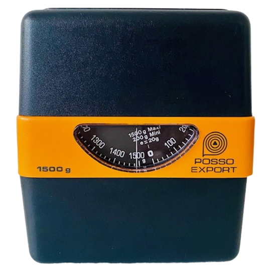 Vintage Retro Weegschaal Pooso Oranje Zwart 1