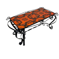 Vintage Tegeltafel, Salontafel Met 8 Tegels, Jaren 60