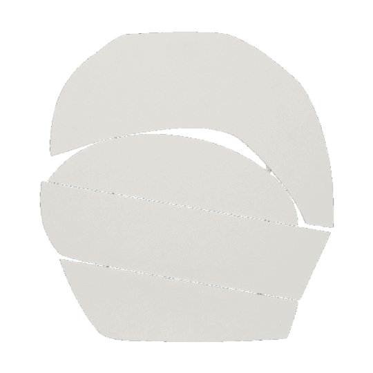 Wanddecoratie Wood Block Off White 1