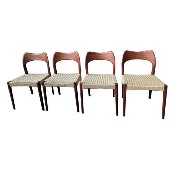 4x Deense Design Stoelen- Arne Hovmand Olsen 1