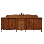 Grote Vintage Louis Xv Wandkast, Buffetkast, Dressoir, Ladekast thumbnail 1
