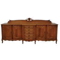 Grote Vintage Louis Xv Wandkast, Buffetkast, Dressoir, Ladekast
