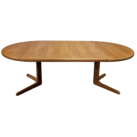 Xxl Vintage Deense Eettafel Uittrekbare Tafel Ronde Ovale