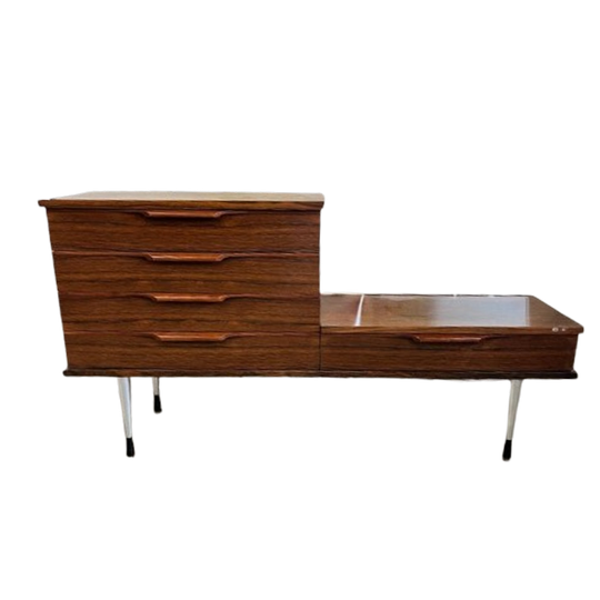 Vintage Tv Kast / Lowboard / Retro Lage Kast 1