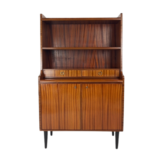 Scandinavisch Vintage Teak Fineren Secretaire 1
