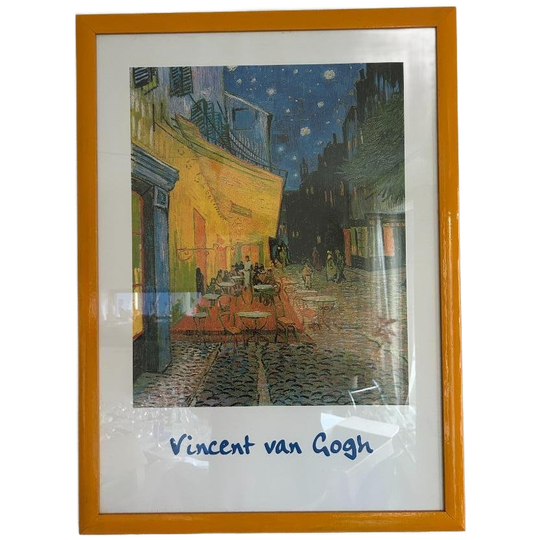 Grote Vintage Kunstposter Van Gogh (arles) In Gele Lijst 1