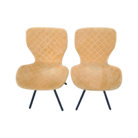 2 Oker Gele Stoelen