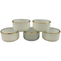 Set Arcopal Arlequin Cups Crème/goud 5 Stuks