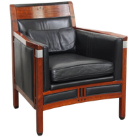Schuitema Art Deco Design Fauteuil Uit De Decoforma Serie Met Zwart Leer