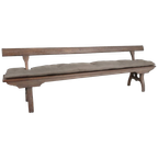 Victoriaanse Spoorwegbank Hout – Zeldzaam Ontwerp Met Omkeerbare Rugleuning thumbnail 1