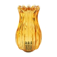 Vintage Glazen Lampenkap Amber