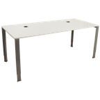 Ahrend 700 Bureau, Lichtgrijs Blad, 180 X 80 Cm, Hoogte Verstelbaar Onderstel thumbnail 1
