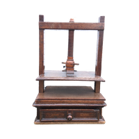 Stoere Antiek Eiken Linnenpers - Reliving