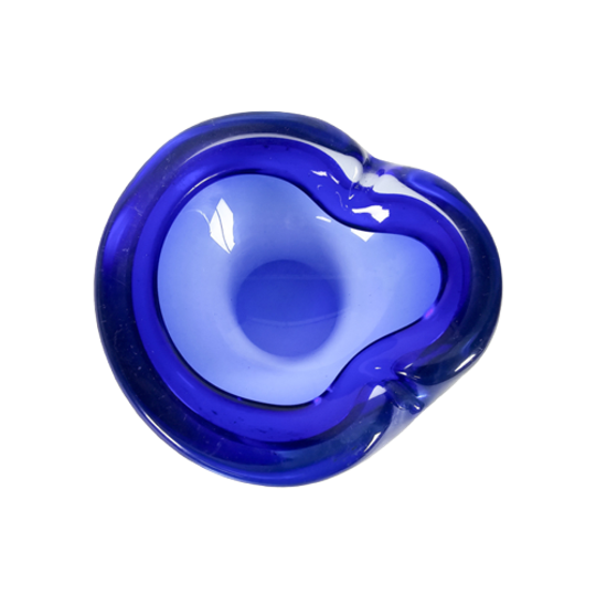 Murano - Sommerso - Flavio Poli - Transparant - Blauw - 60's 1