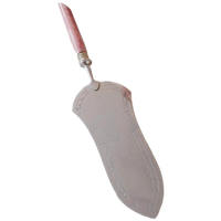 Vintage Taartschep Zilverkleurig Roze Handvat