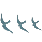 Set 3 Vintage Vogels Wall Art Mid Century 1970 Wand Bird Art thumbnail 1