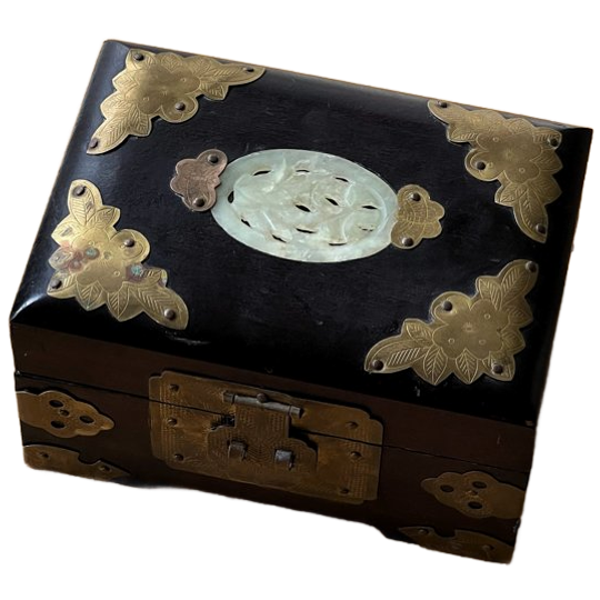 Vintage Chinese Wooden Jewelry Box 1