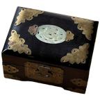 Vintage Chinese Wooden Jewelry Box thumbnail 1
