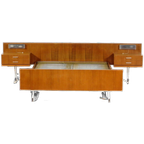 Vintage Mid Century Tweepersoons Bed Slaapkamer Set, 1960s thumbnail 1