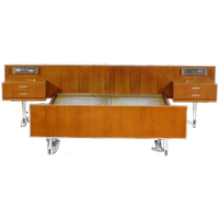 Vintage Mid Century Tweepersoons Bed Slaapkamer Set, 1960s