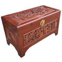 Chinese Houtsnijwerk Kist, Kamferkist, Dekenkist