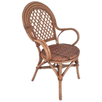 Vintage Boho Rotan Bamboe Stoel