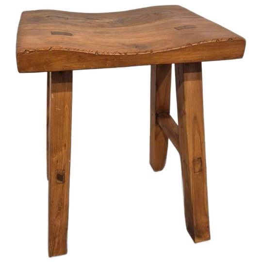 Fraaie Rustieke Kruk Met Mooie Verbindingen 1