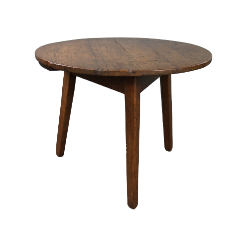 Engelse Pinewood Cricket Table, Eind 18E Eeuw, Country Chique