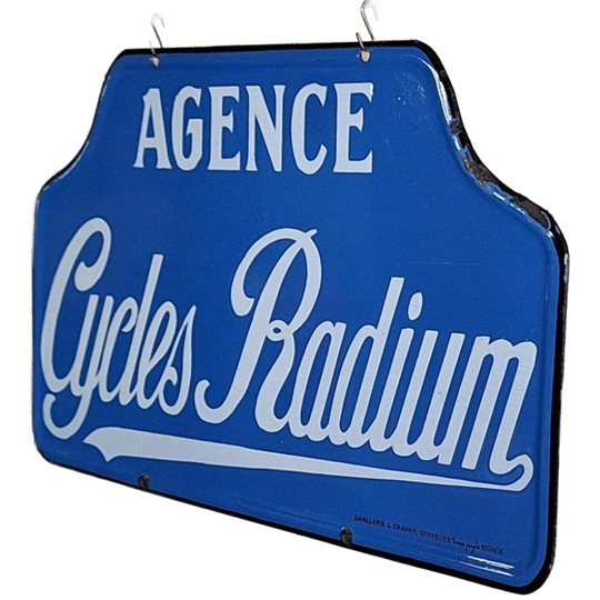 Pracht Emaille Reclamebord Van Radium Fietsen. 1
