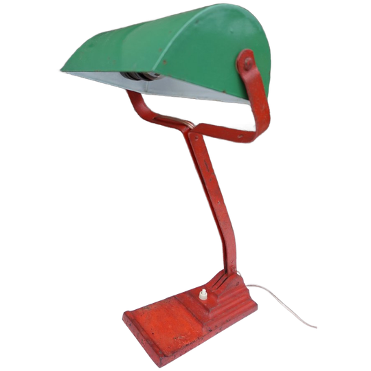 Art Deco Bureaulamp Notarislamp Bankierslamp Erpé Model 52 1