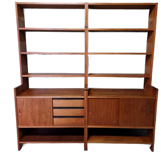 Vintage Wandkast Klm Cadovius Kast Boekenkast 1