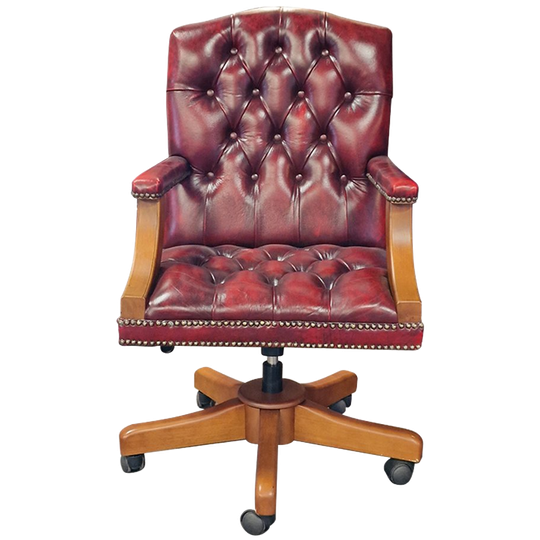 Chesterfield Gainsborough Bureaustoel - Antiek Rood 1