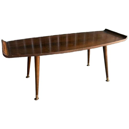 Mid Century Salontafel Jaren '60 Met Rolrand 1