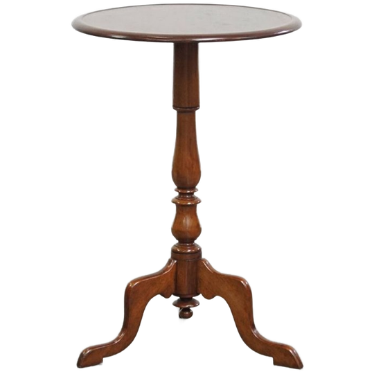 Engelse Antieke Bijzet/ Wijntafel Met Een Single Piece Top Uit Eind 19e Eeuw 1