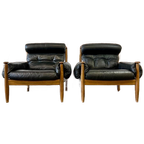 Set Van 2 Vintage Zweedse Fauteuils /eenzitten Eric Merthen thumbnail 1
