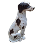 Handmade Midcentury Porseleinen Beeld, Italy Pointer Hond😍 thumbnail 1