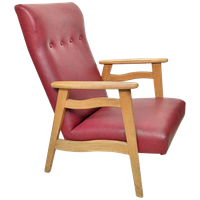 Vintage Fauteuil Jaren 50 - (kl46)