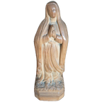 Prachtig Oud Houtsnijwerk Maria Beeldje H 20 Cm thumbnail 1