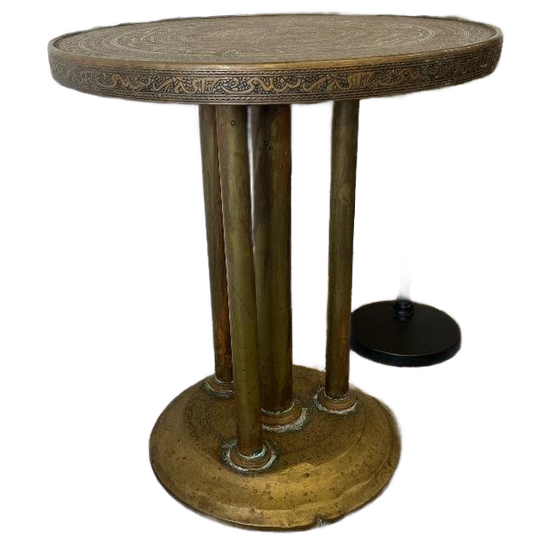 Vintage Messing Bijzettafel / Plantentafel 1