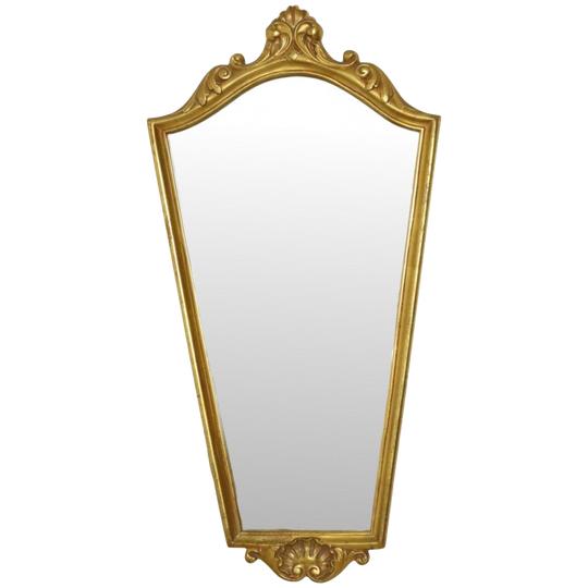 Klassieke Bladgoud Spiegel Kuifspiegel Barok Stijl 75cm 1