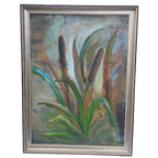 Origineel Olieverfschilderij Groen Schilderij. thumbnail 1