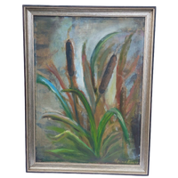Origineel Olieverfschilderij Groen Schilderij.