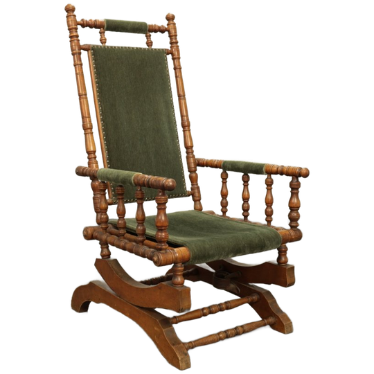 Victorian Rocking Chair, Ca 1920s 1