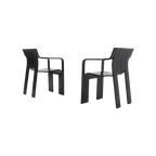 Set Of 2 Strip Dining Chairs By Gijs Bakker For Castelijn 1970s thumbnail 1