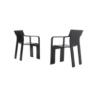 Set Of 2 Strip Dining Chairs By Gijs Bakker For Castelijn 1970s