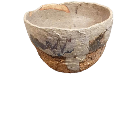 Grote Handgemaakt Keramische Wabi Sabi Schaal / Pot 1