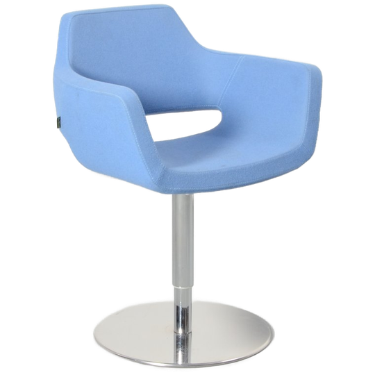 Deberenn Nano Kruk, Blauw, Draaibaar + Hoogte Instelbaar Onderstel 1