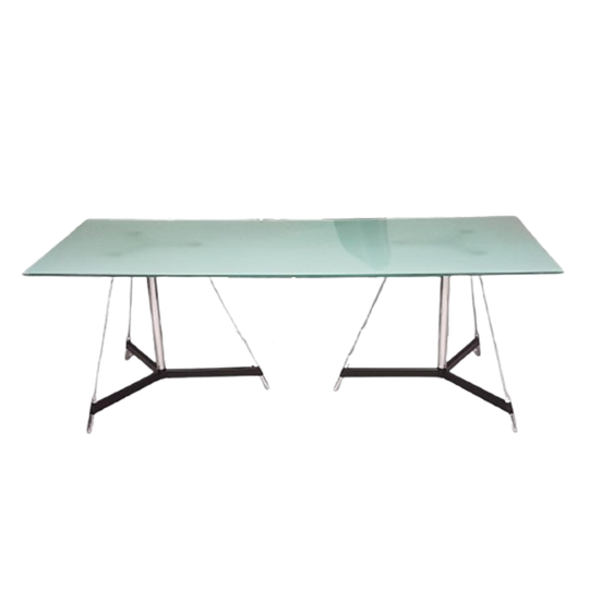 Italian Tripod Table / Mat Glass Table Top / Gabriel Teixidós 1