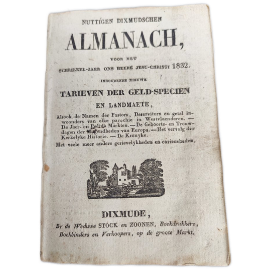 Boek: Nuttigen Dixmudschen Almanach 1832 1