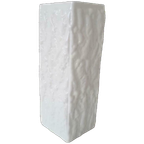 Vintage Vaas Witte Vaas Retro Pers Glas Vaasje thumbnail 1